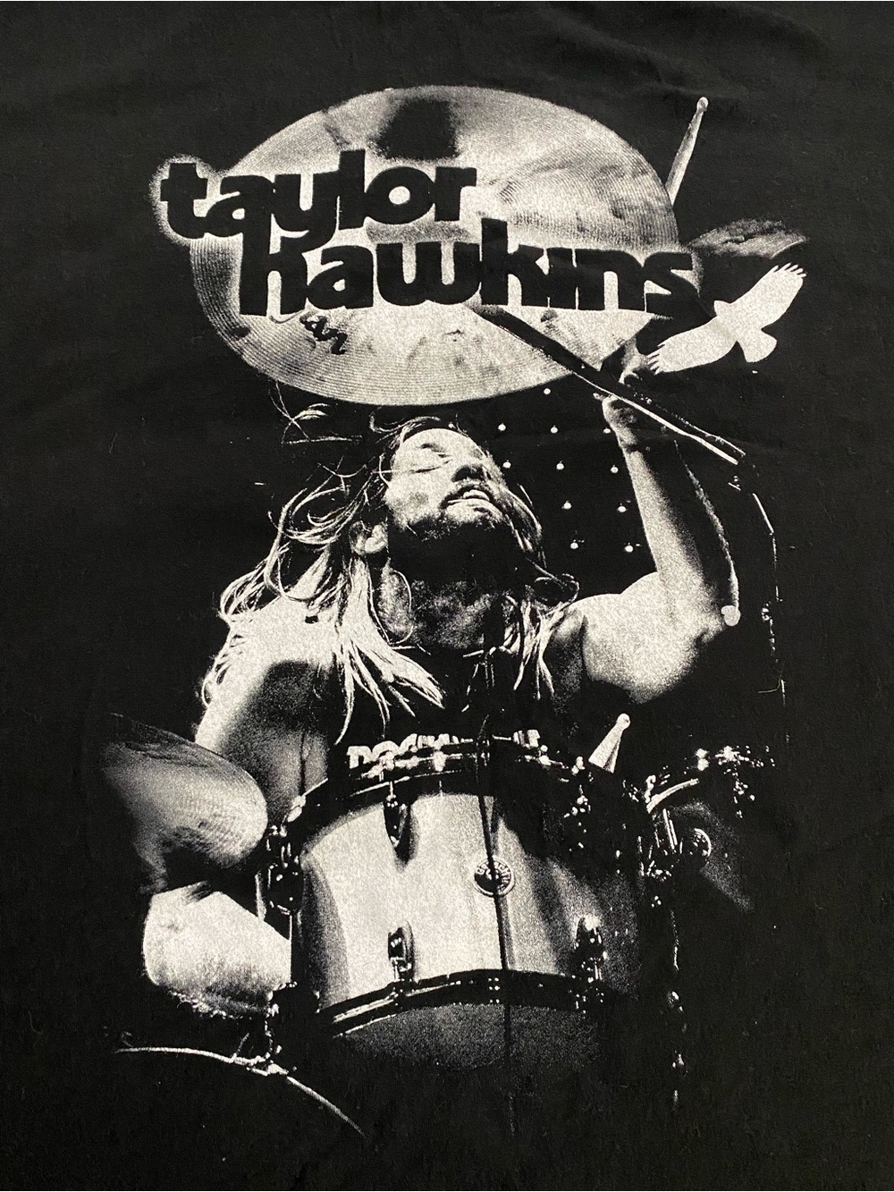 Taylor Hawkins Black Graphic Band Tee 2022 LA London